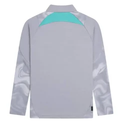Cruyff Defense Trainingstrui 1/4-Zip Kids Lichtgrijs Zwart Lichtblauw