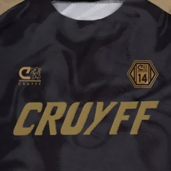 Cruyff Defense T-Shirt Kids Zwart Goud