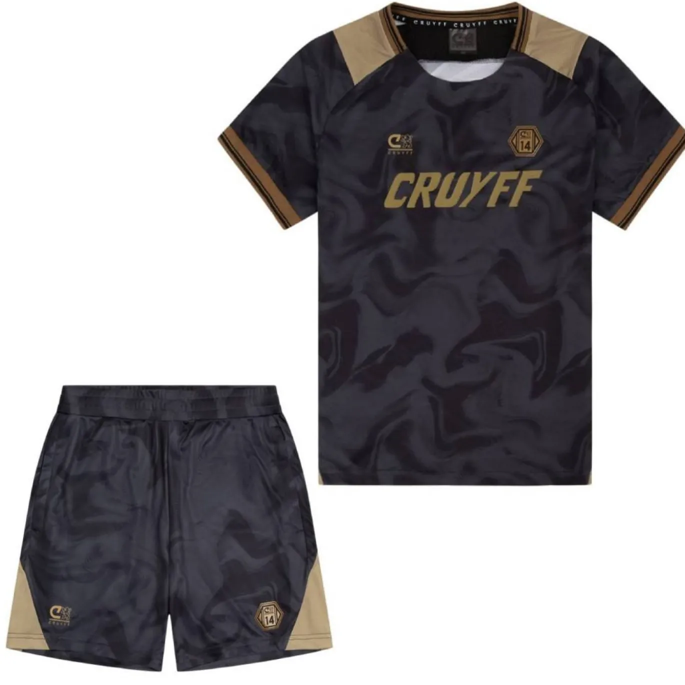 Cruyff Defense Zomerset Kids Zwart Goud