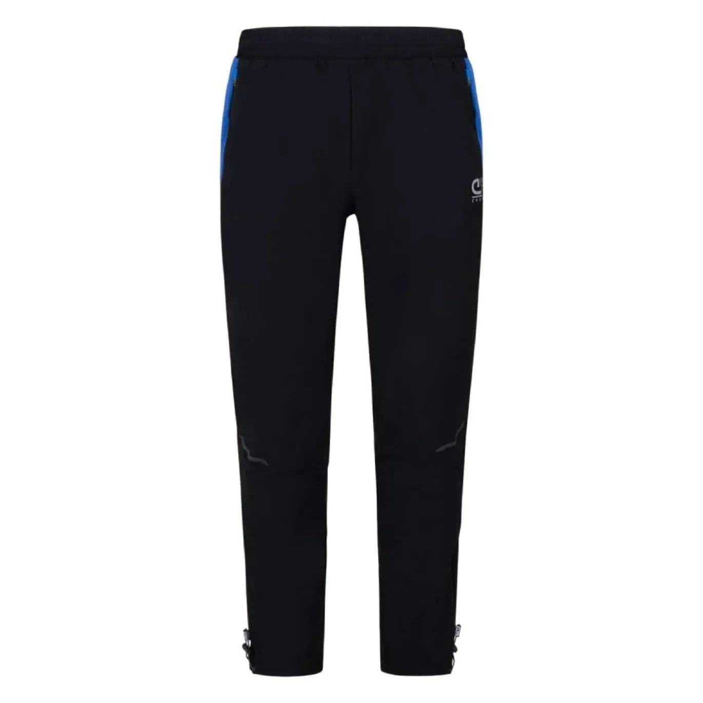 Cruyff Elite Trainingspak Full-Zip Blauw Zwart Zilver