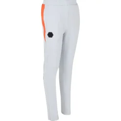 Cruyff Icon Trainingsbroek Kids Lichtgrijs Oranje
