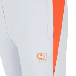 Cruyff Icon Trainingsbroek Kids Lichtgrijs Oranje