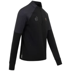 Cruyff Icon Trainingstrui 1/4-Zip Zwart Donkergrijs Goud