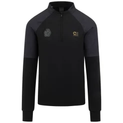 Cruyff Icon Trainingstrui 1/4-Zip Zwart Donkergrijs Goud