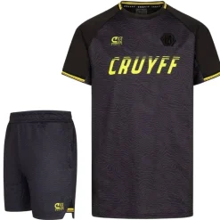 Cruyff Icon Zomerset Kids Donkergrijs Zwart Geel