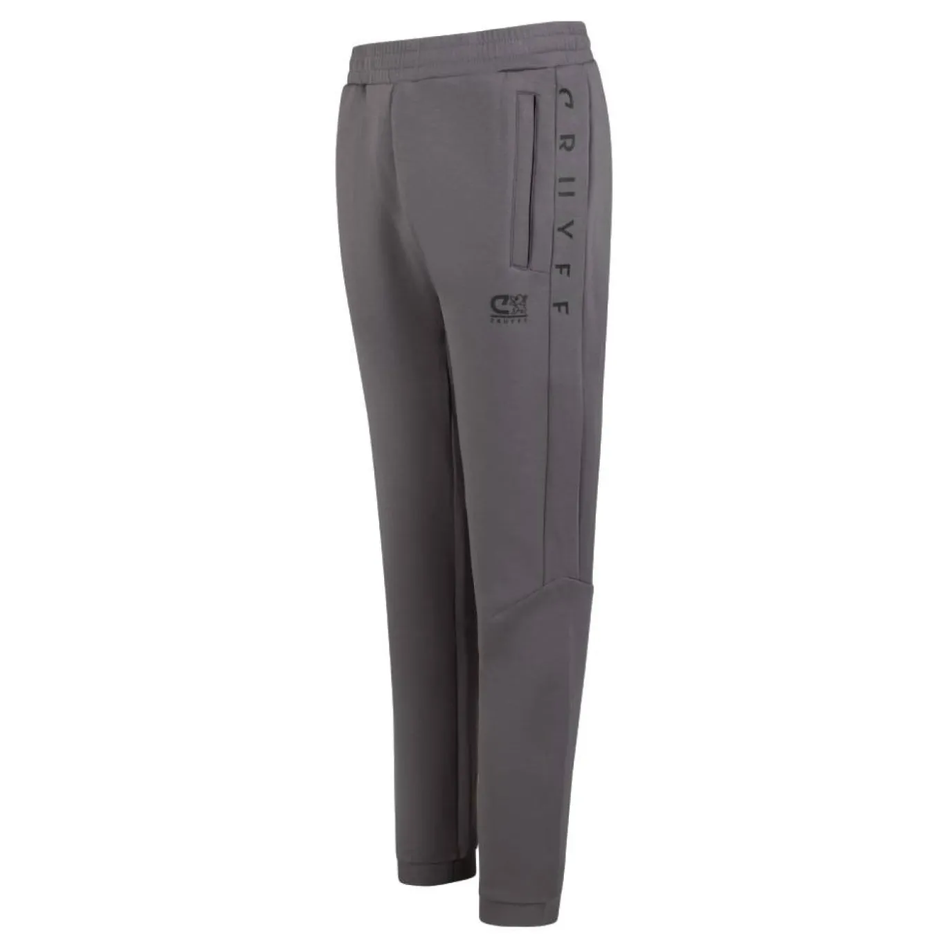 Cruyff Ignite Tape Trainingspak Hooded Kids Donkergrijs