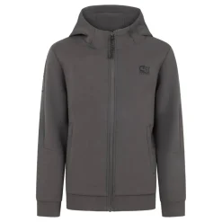 Cruyff Ignite Tape Trainingspak Hooded Kids Donkergrijs