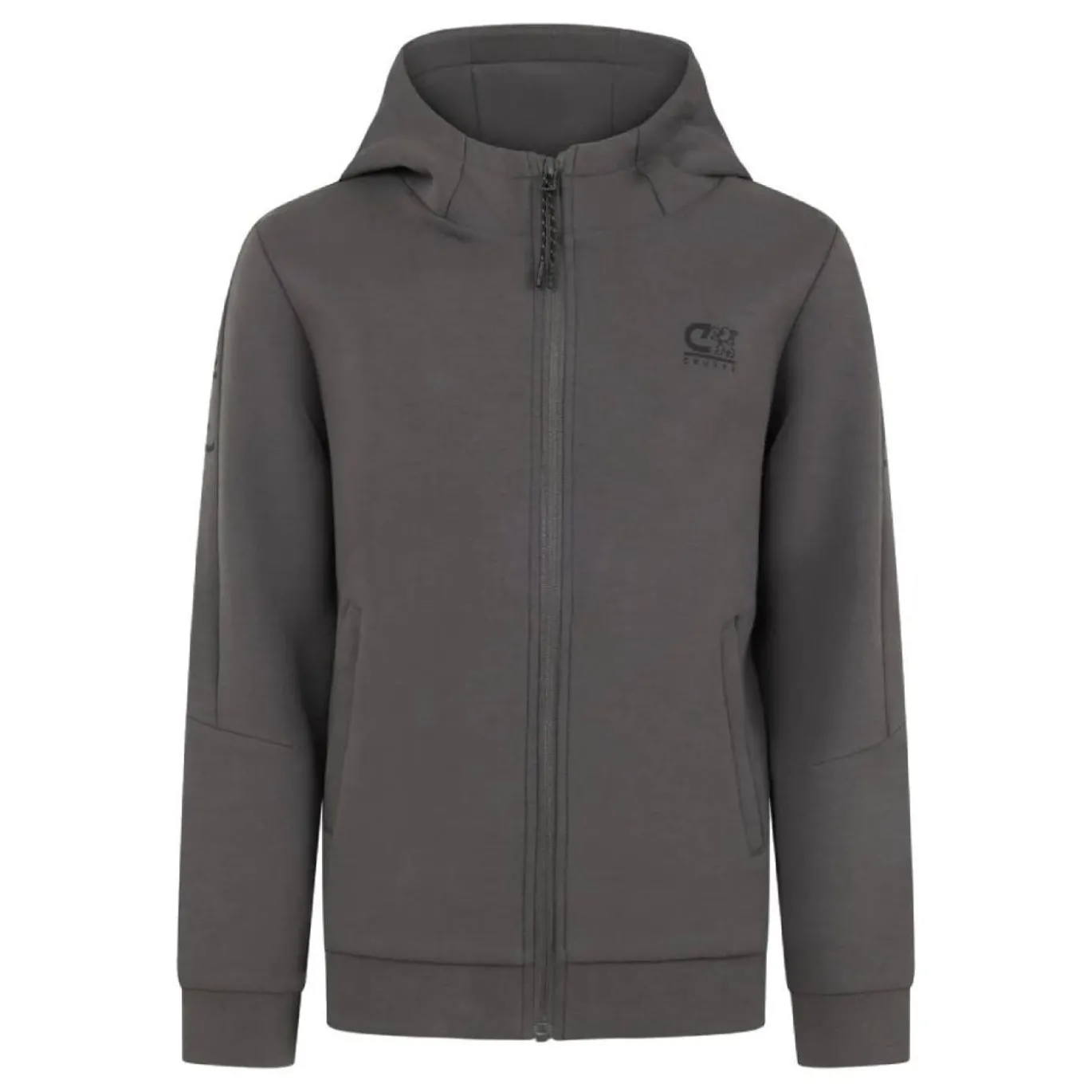 Cruyff Ignite Tape Trainingspak Hooded Kids Donkergrijs