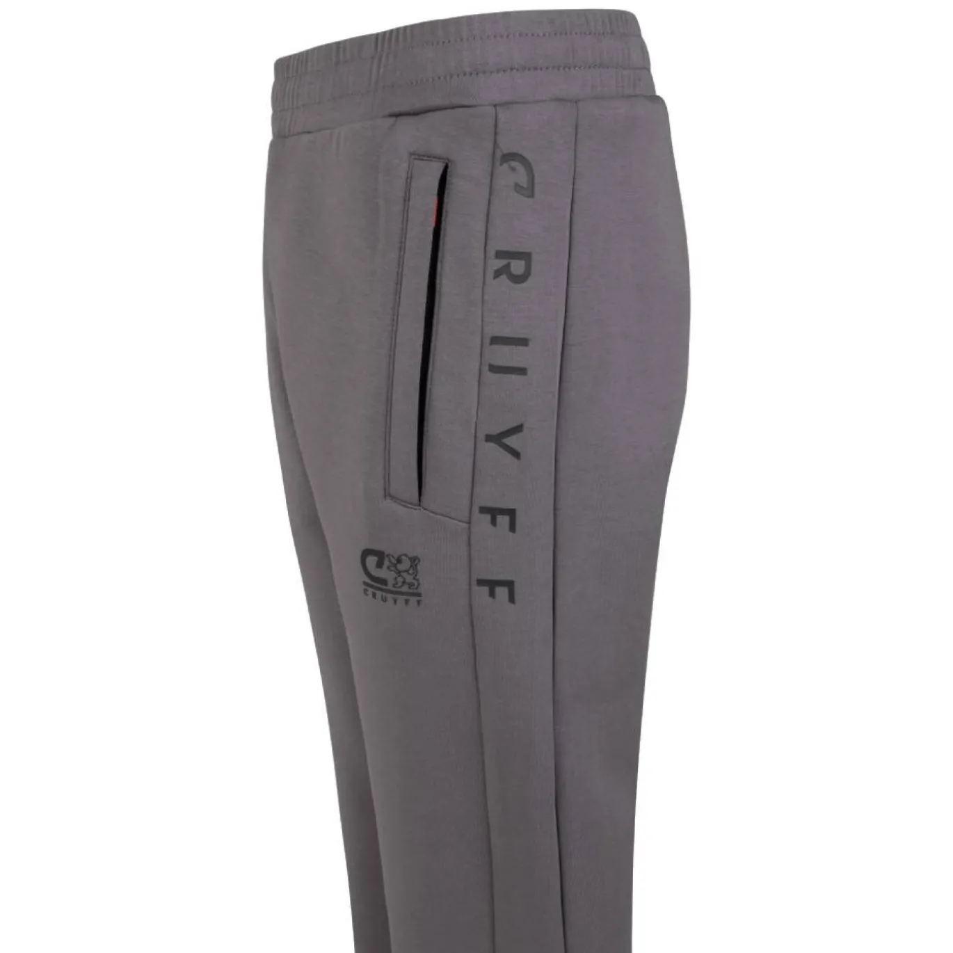Cruyff Ignite Tape Trainingspak Hooded Kids Donkergrijs