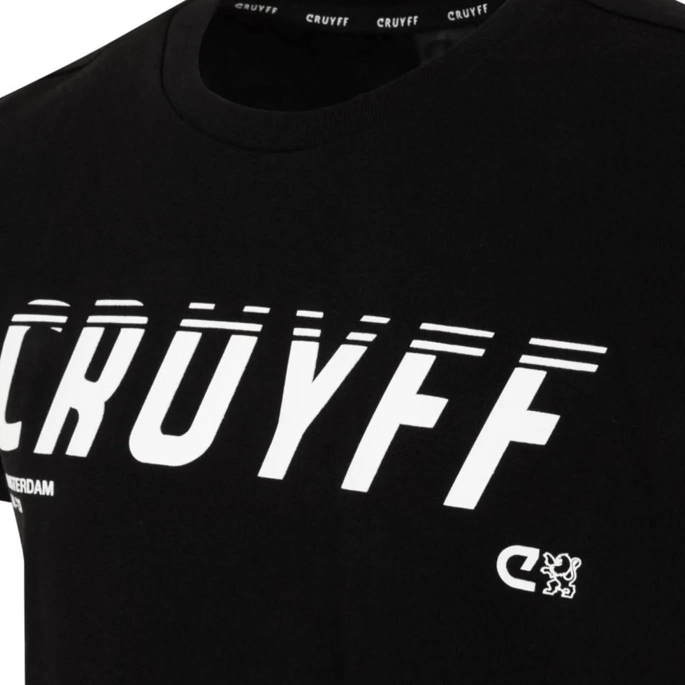 Cruyff League T-Shirt Kids Zwart Wit