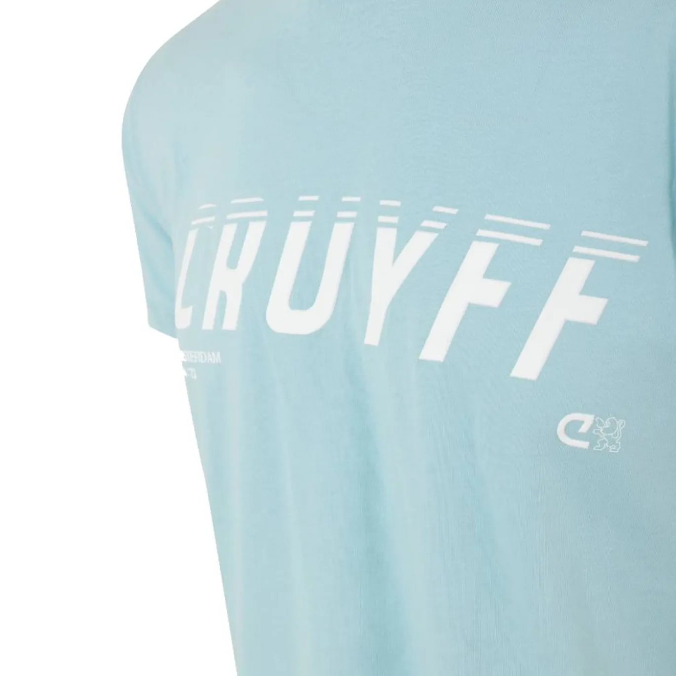 Cruyff League T-Shirt Lichtblauw Wit