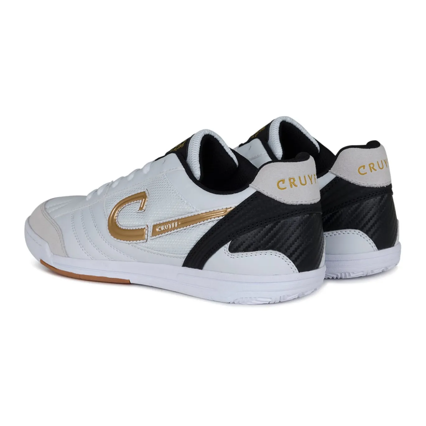 Cruyff Libra Zaalvoetbalschoenen Wit Goud