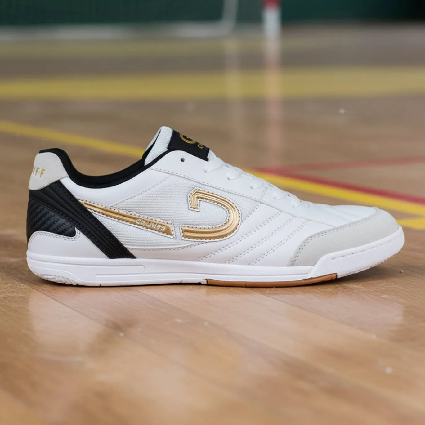 Cruyff Libra Zaalvoetbalschoenen Wit Goud