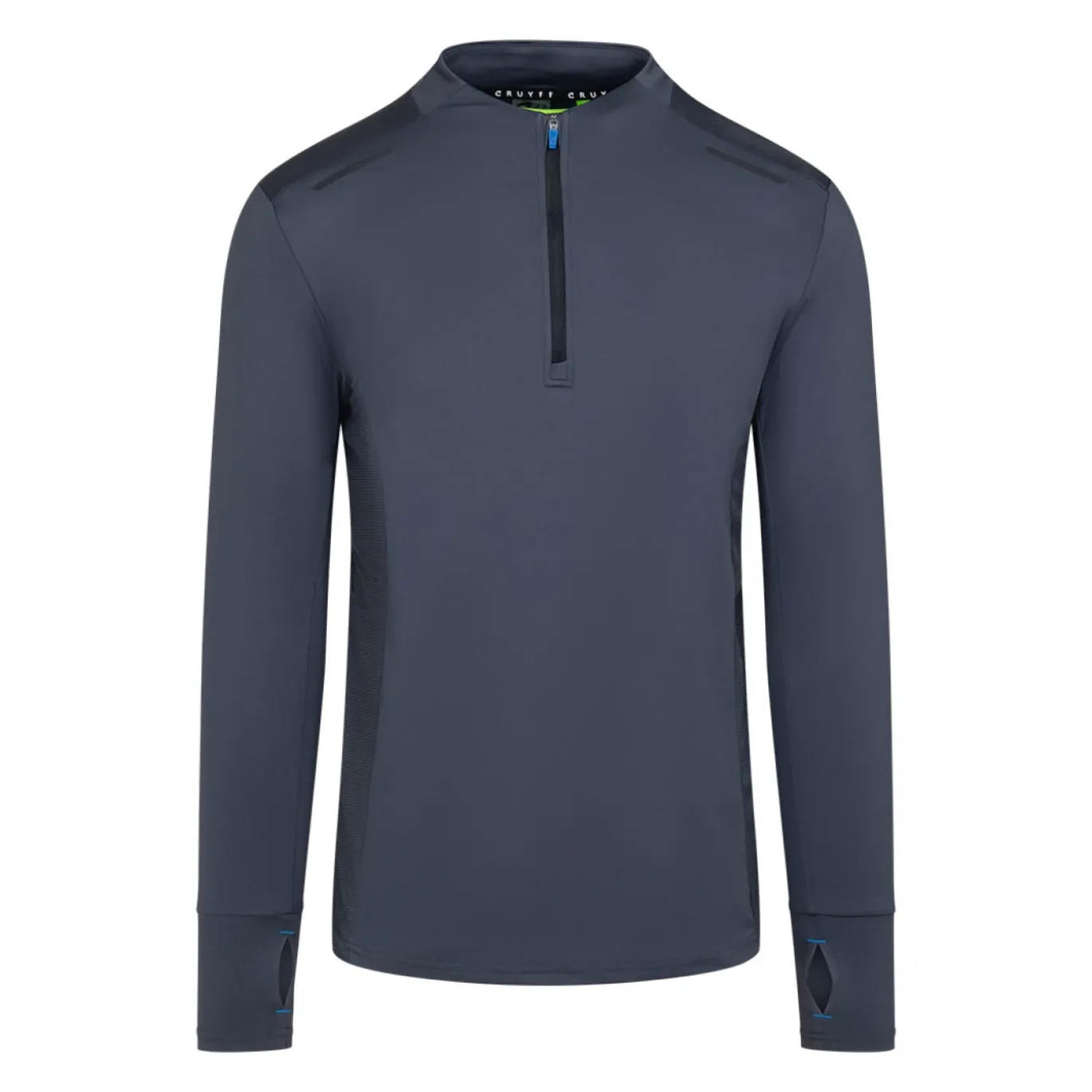 Cruyff Metabolic Trainingspak 1/4-Zip Donkergrijs Zwart