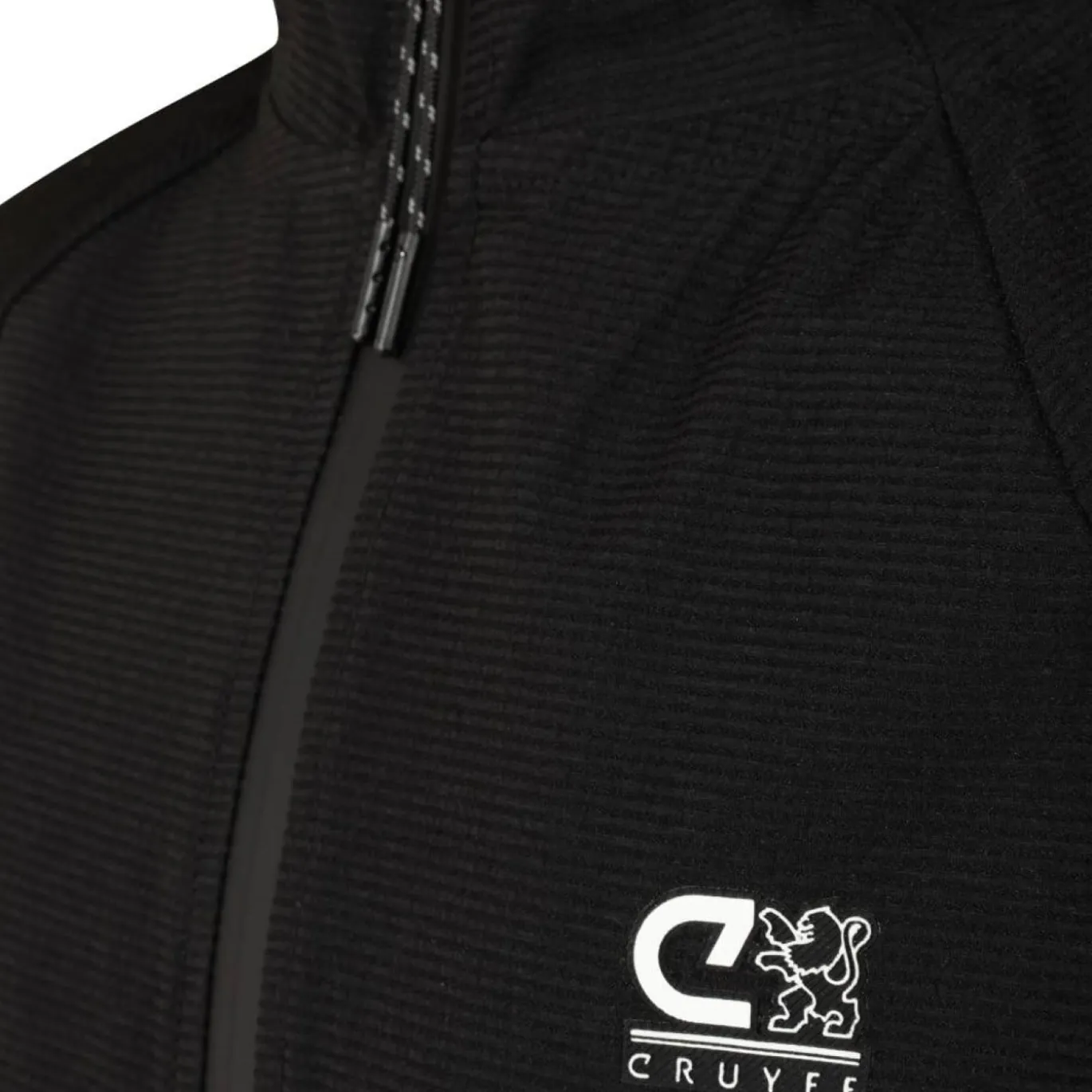 Cruyff Quartz Woven Trainingspak Hooded Kids Zwart