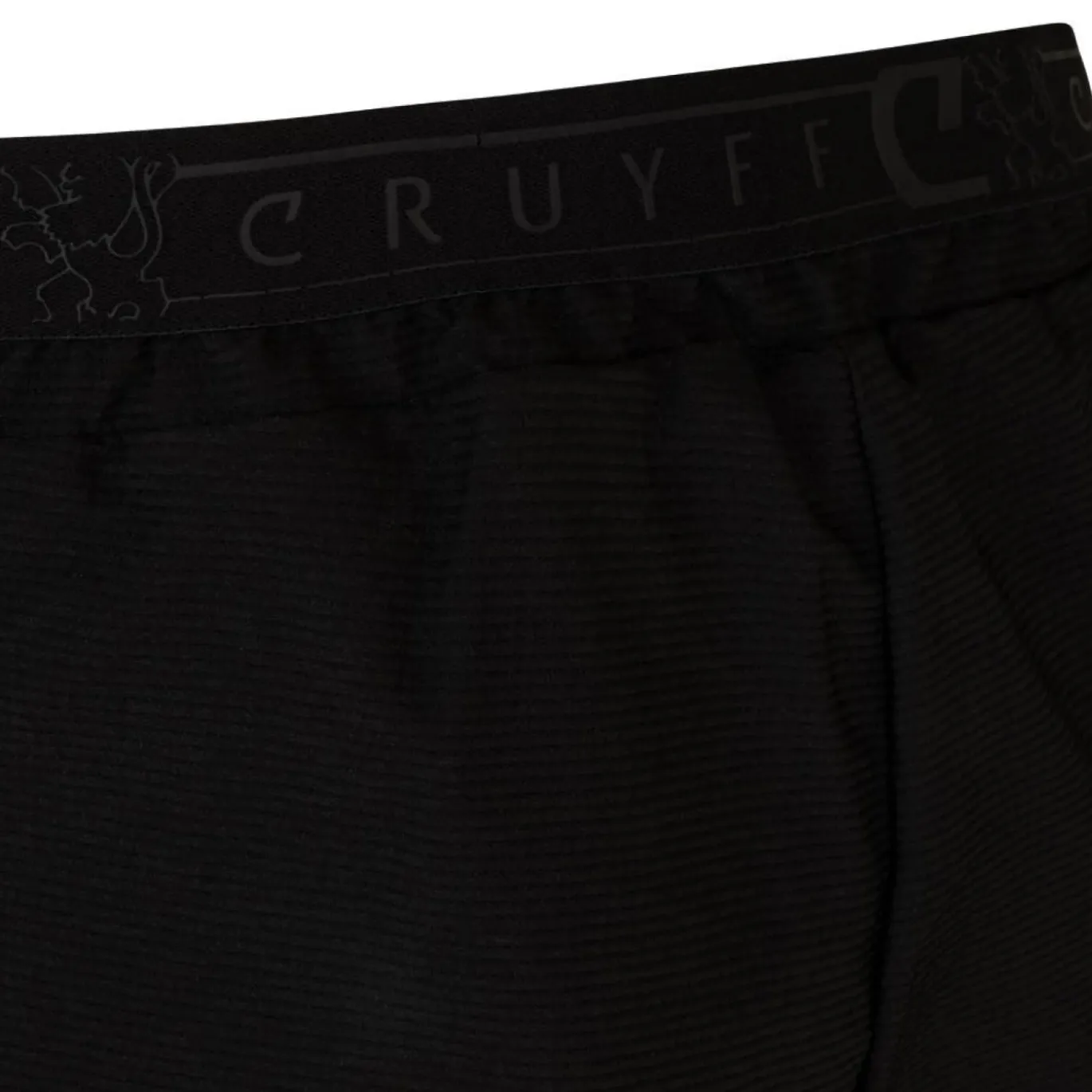 Cruyff Quartz Woven Trainingspak Hooded Kids Zwart