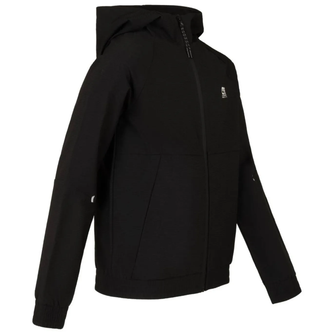 Cruyff Quartz Woven Trainingspak Hooded Kids Zwart