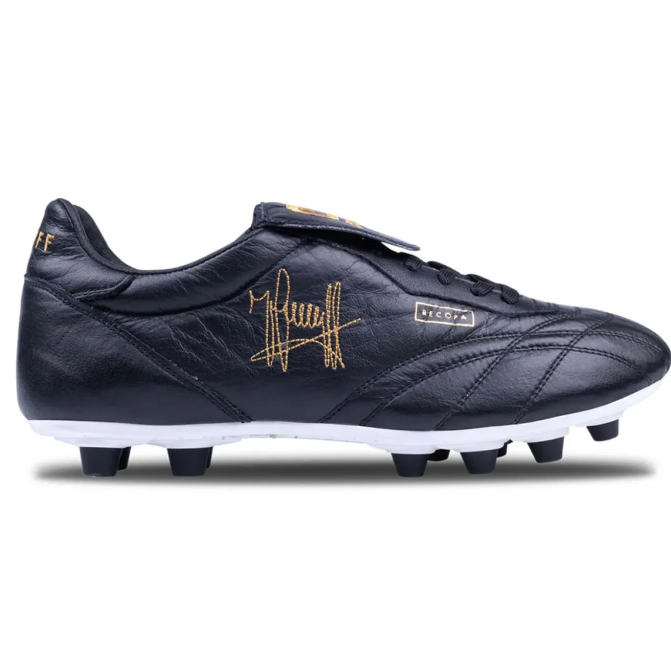 Cruyff Recopa Gras Voetbalschoenen (FG) Zwart Goud Wit