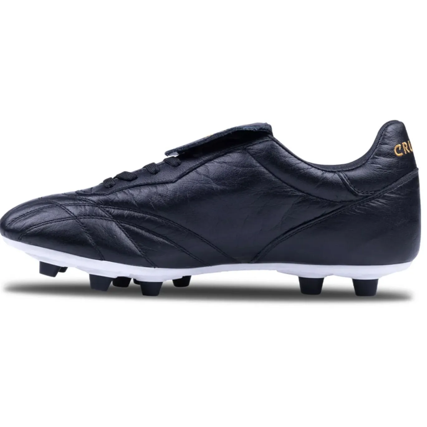 Cruyff Recopa Gras Voetbalschoenen (FG) Zwart Goud Wit