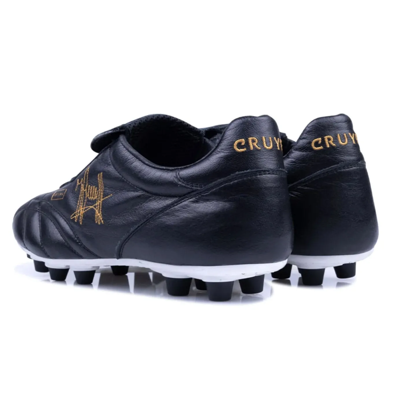 Cruyff Recopa Gras Voetbalschoenen (FG) Zwart Goud Wit
