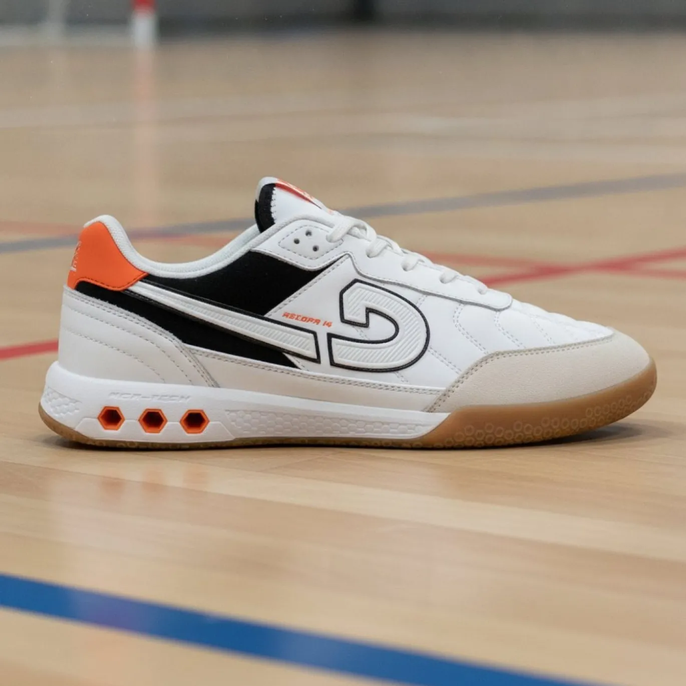 Cruyff Recopa 14 Zaalvoetbalschoenen (IN) Wit Zwart Oranje