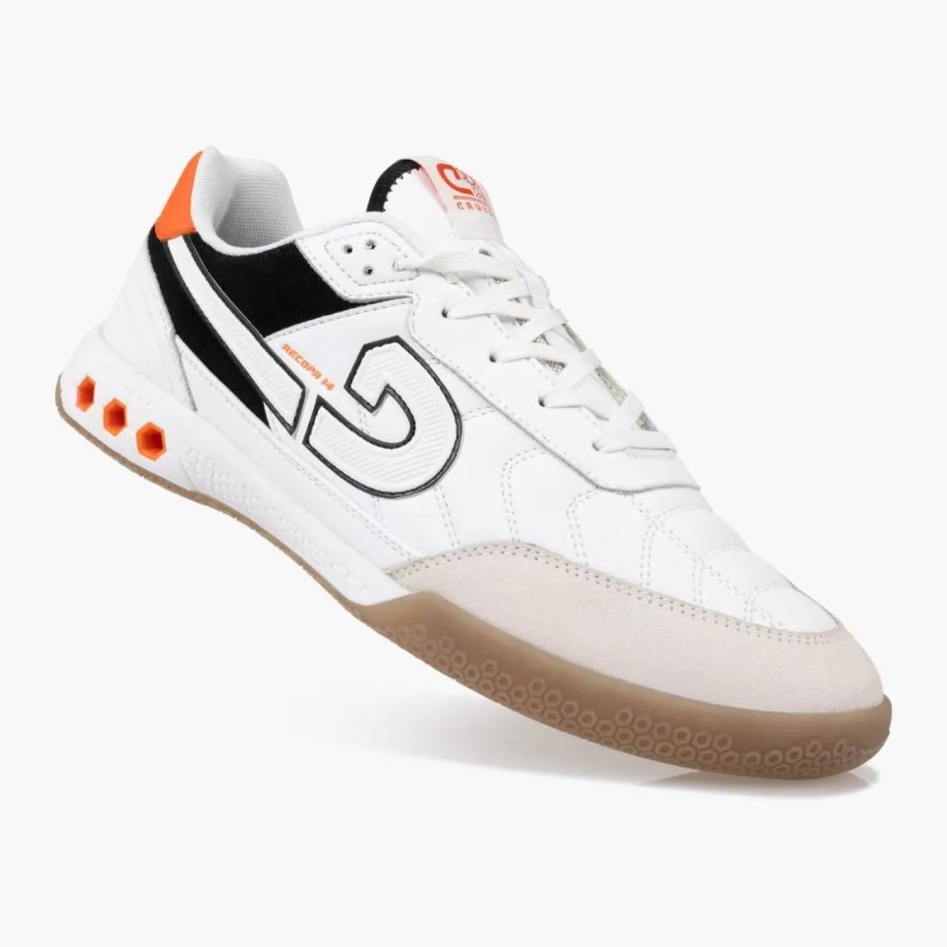 Cruyff Recopa 14 Zaalvoetbalschoenen (IN) Wit Zwart Oranje