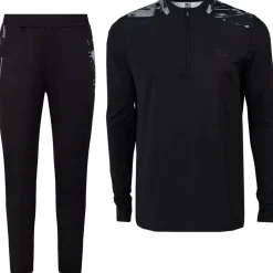 Cruyff Zircon Trainingspak 1/4-Zip Zwart