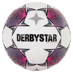 Derbystar Brillant Energy Voetbal Maat 5 Wit Roze Zwart