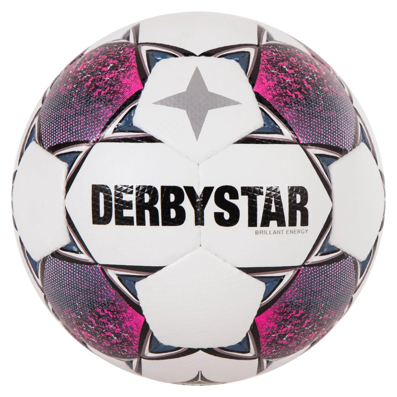 Derbystar Brillant Energy Voetbal Maat 5 Wit Roze Zwart