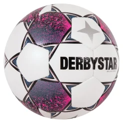 Derbystar Brillant Energy Voetbal Maat 5 Wit Roze Zwart