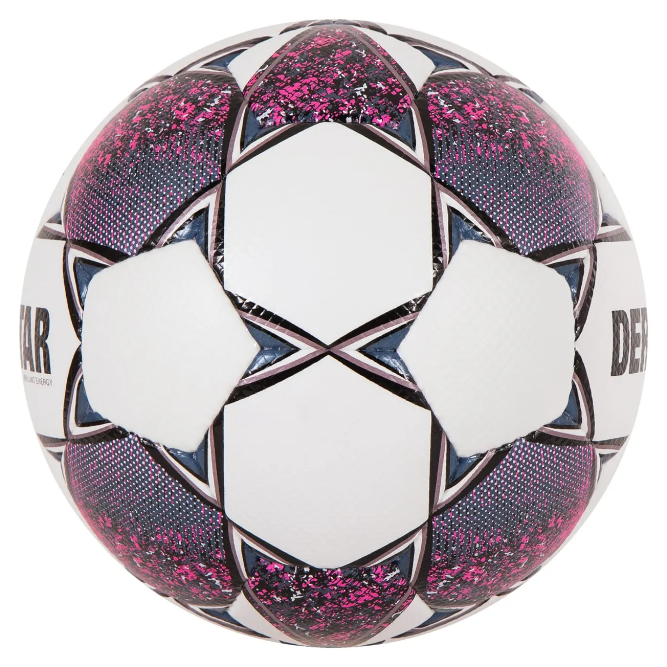 Derbystar Brillant Energy Voetbal Maat 5 Wit Roze Zwart