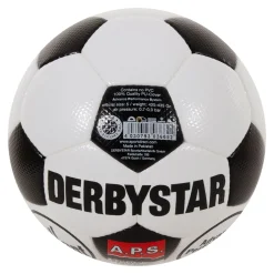 Derbystar Brillant Retro II Voetbal Maat 5 Wit Zwart Rood