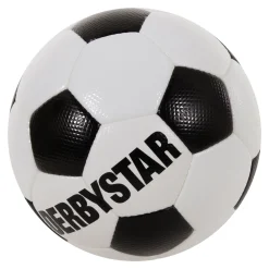 Derbystar Brillant Retro II Voetbal Maat 5 Wit Zwart Rood