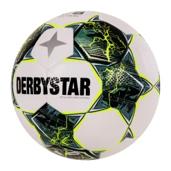 Derbystar Brillant TB Zaalvoetbal Maat 4 Wit Groen Felgeel