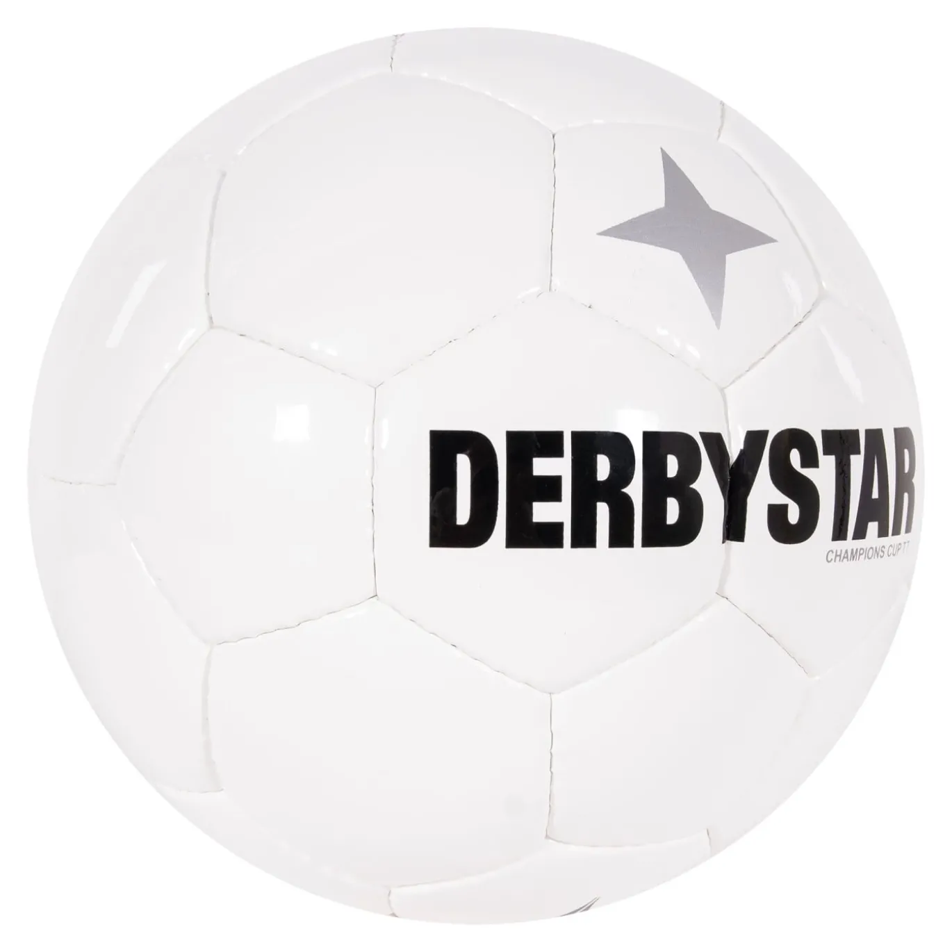 Derbystar Champions Cup II Voetbal Maat 5 Wit Zwart Zilver
