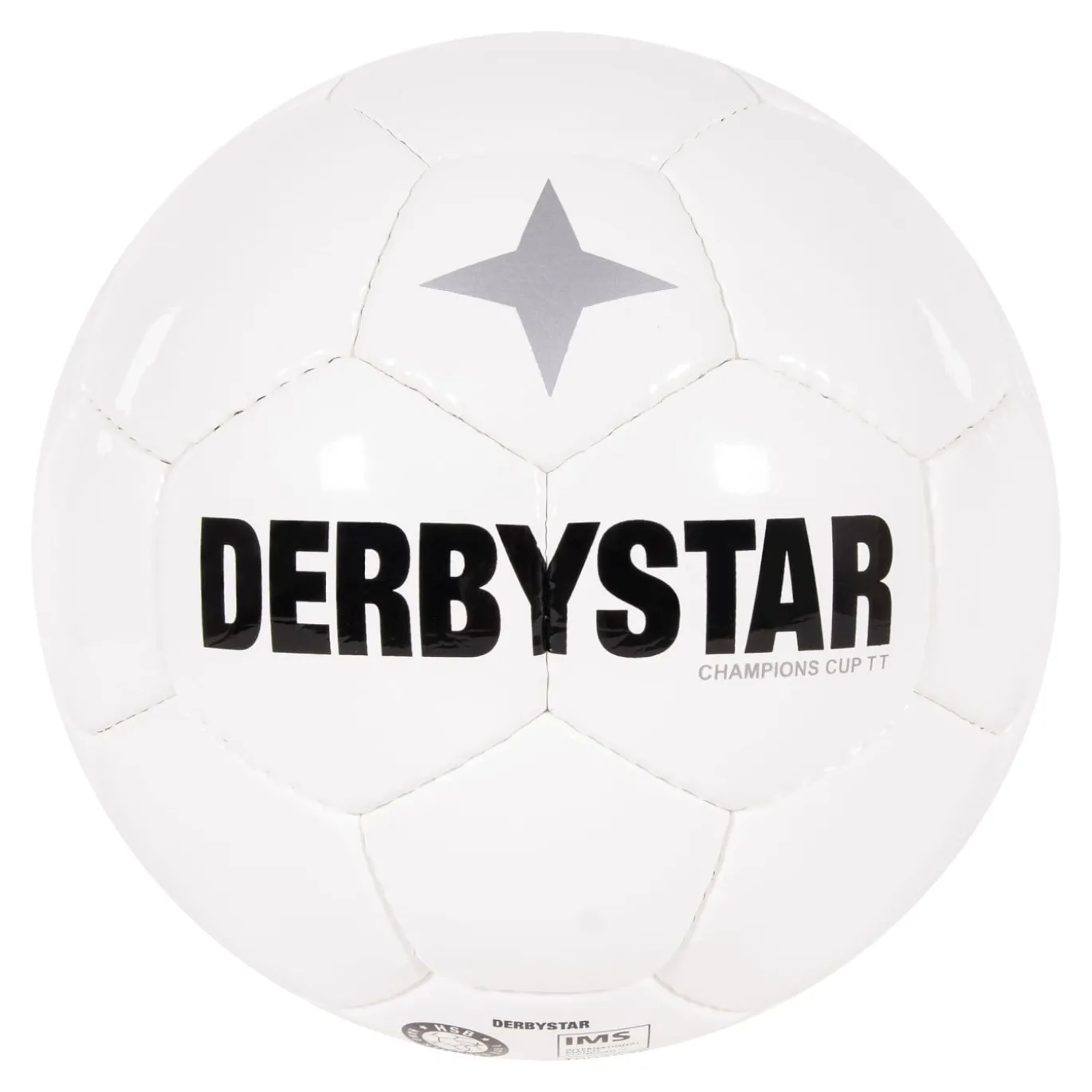 Derbystar Champions Cup II Voetbal Maat 5 Wit Zwart Zilver