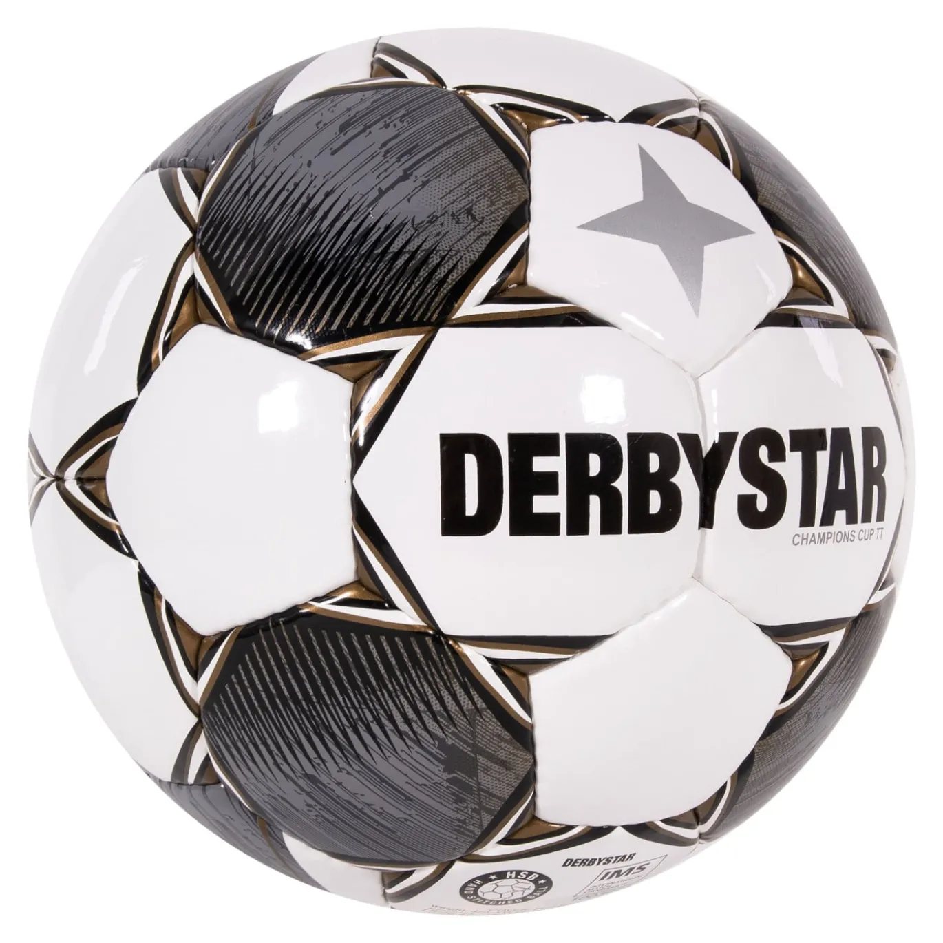 Derbystar Champions Cup II Voetbal Maat 5 Wit Grijs Zwart