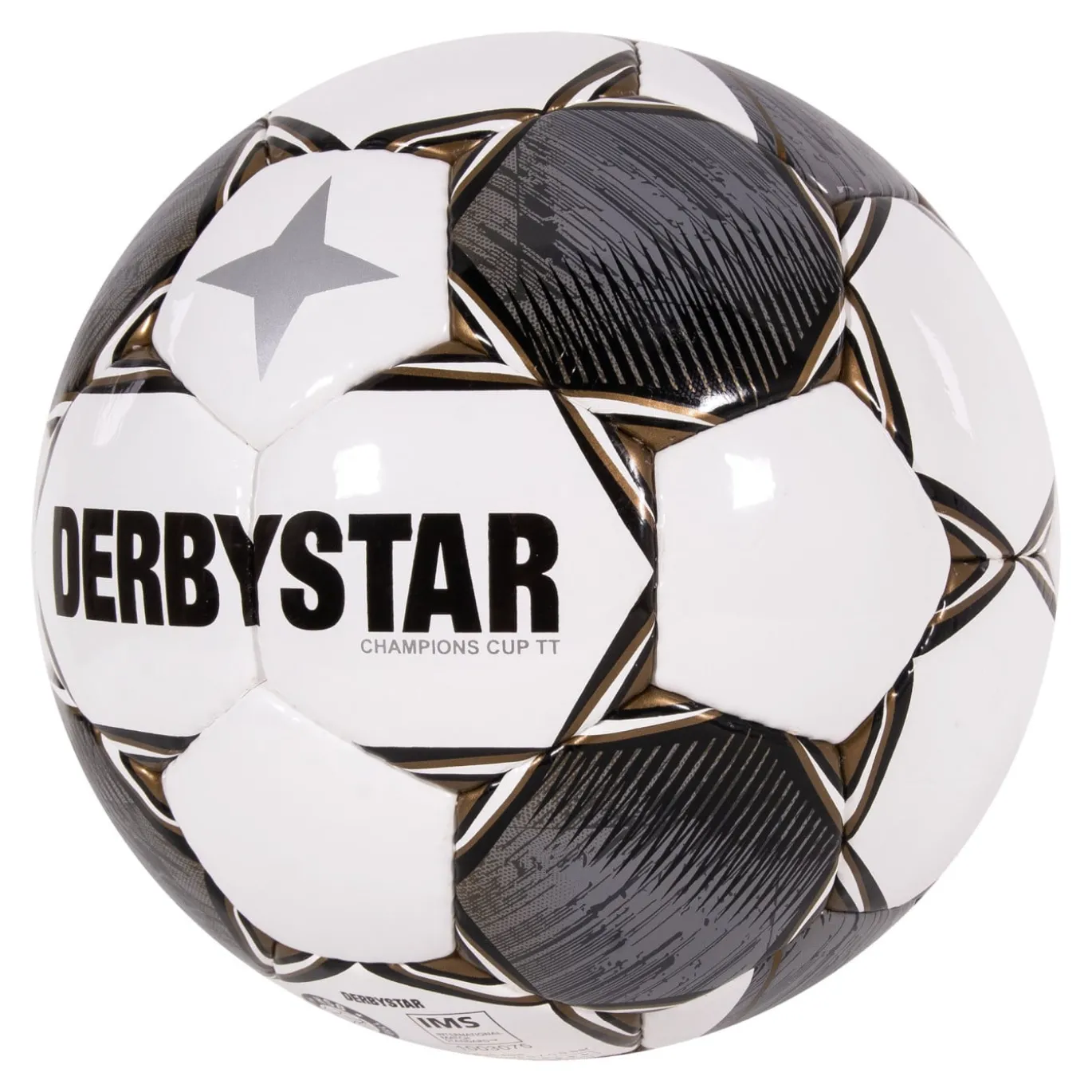 Derbystar Champions Cup II Voetbal Maat 5 Wit Grijs Zwart