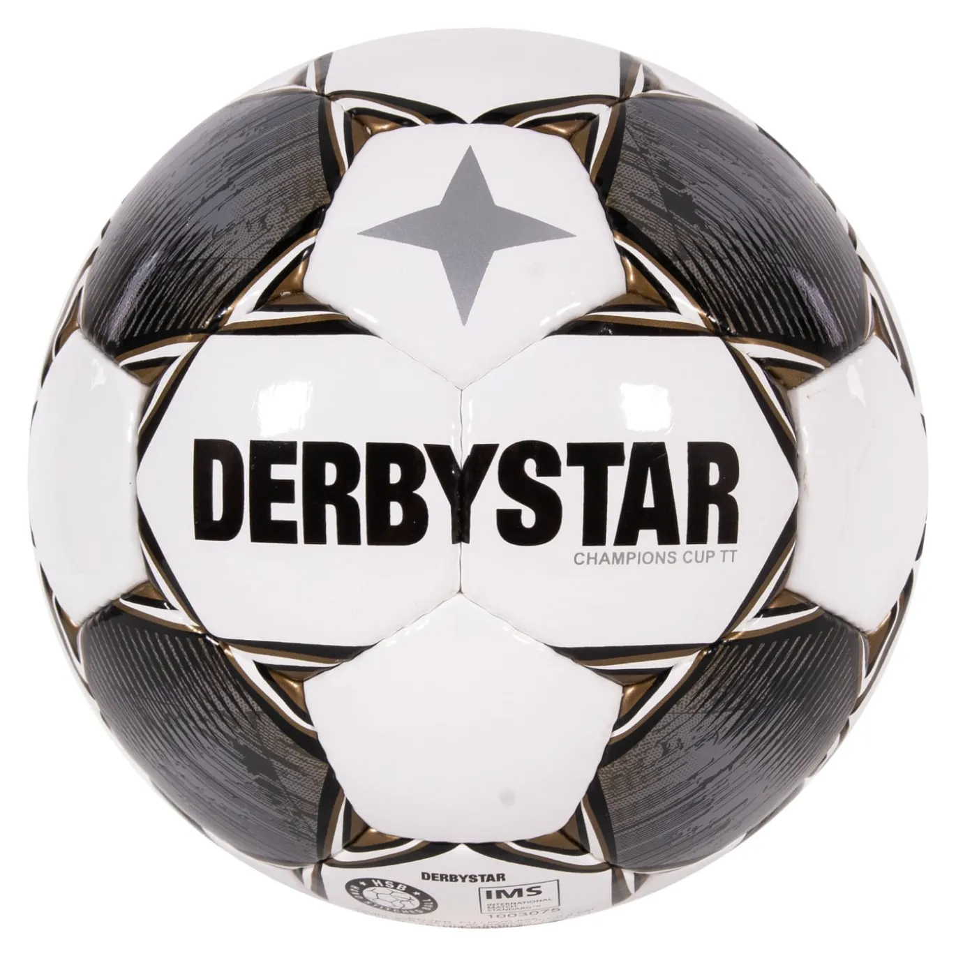 Derbystar Champions Cup II Voetbal Maat 5 Wit Grijs Zwart