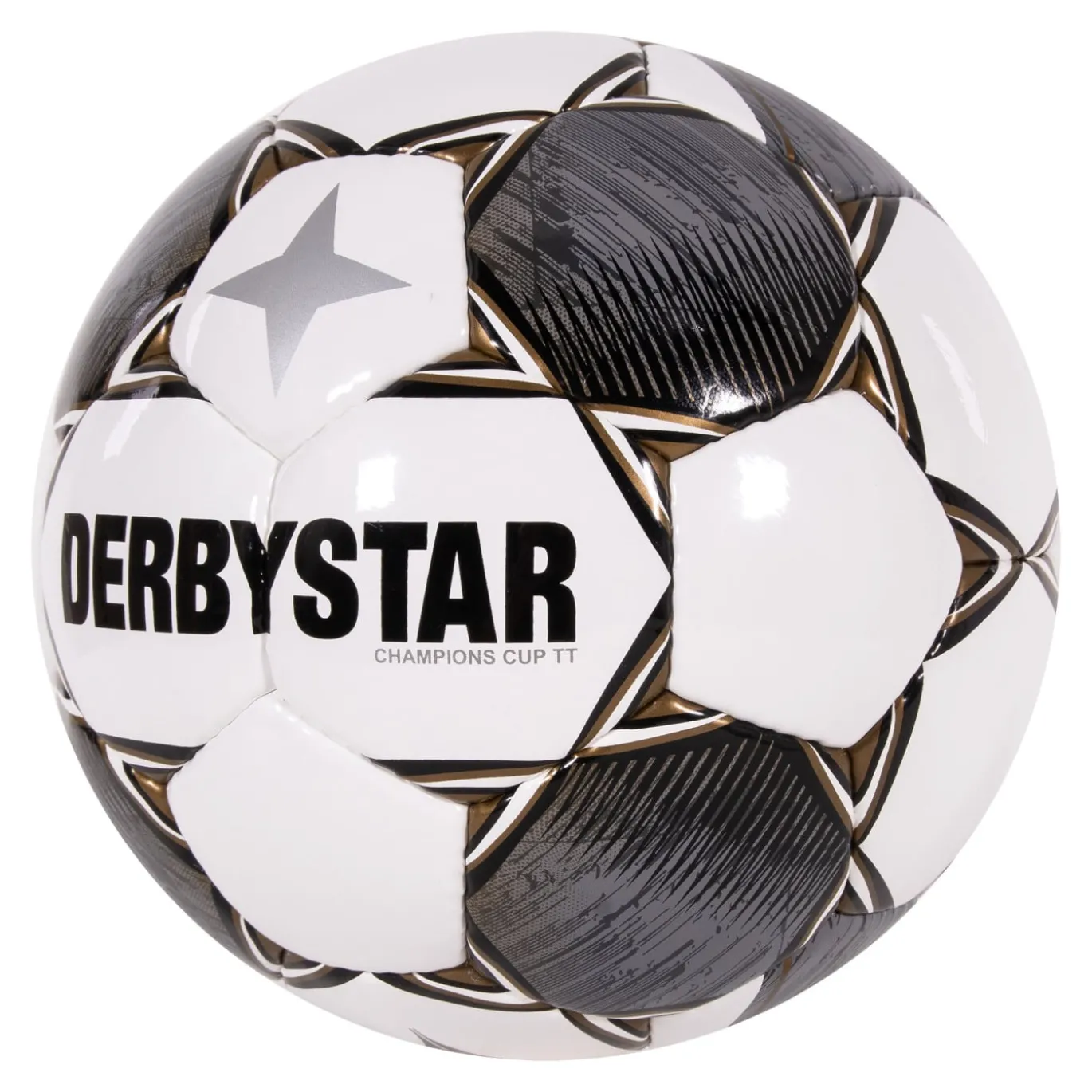 Derbystar Champions Cup II Voetbal Maat 5 Wit Grijs Zwart