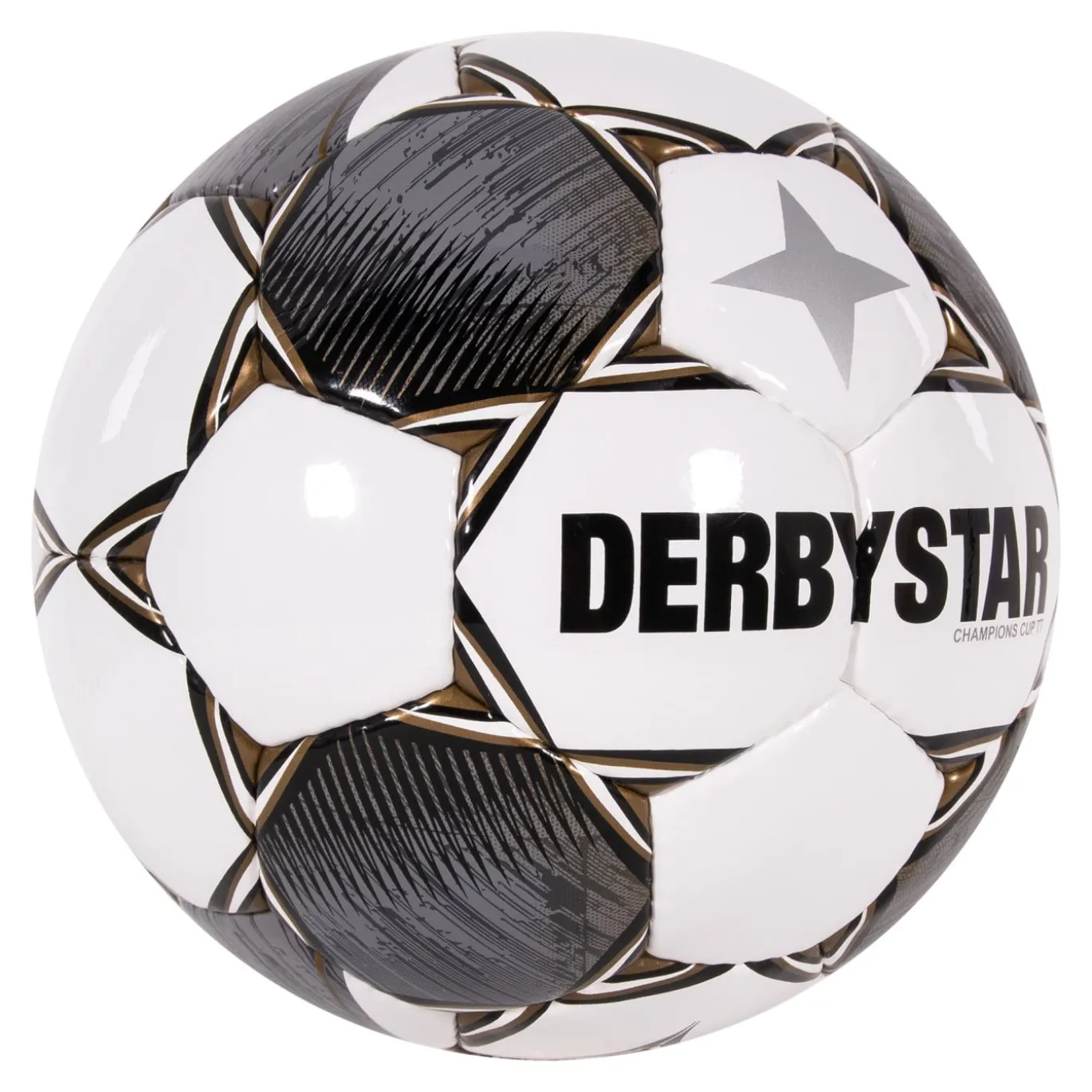 Derbystar Champions Cup II Voetbal Maat 5 Wit Grijs Zwart
