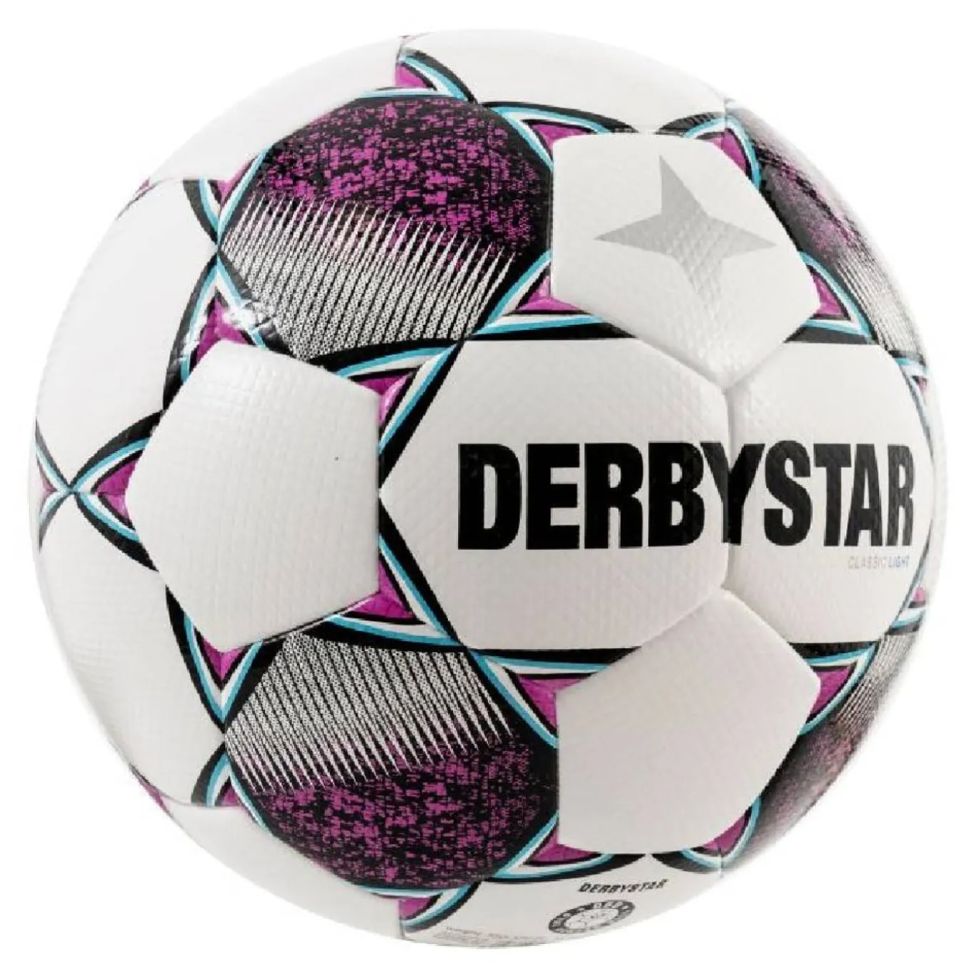 Derbystar Classic Energy Light II Voetbal 8 x 1 Vlakken Maat 5 Wit Roze Blauw Zwart