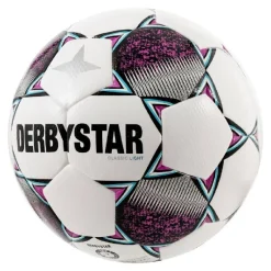 Derbystar Classic Energy Light II Voetbal 8 x 1 Vlakken Maat 5 Wit Roze Blauw Zwart