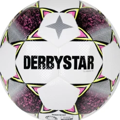Derbystar Classic Energy TT II Voetbal 4 x 3 Vlakken Maat 5 Wit Roze Geel