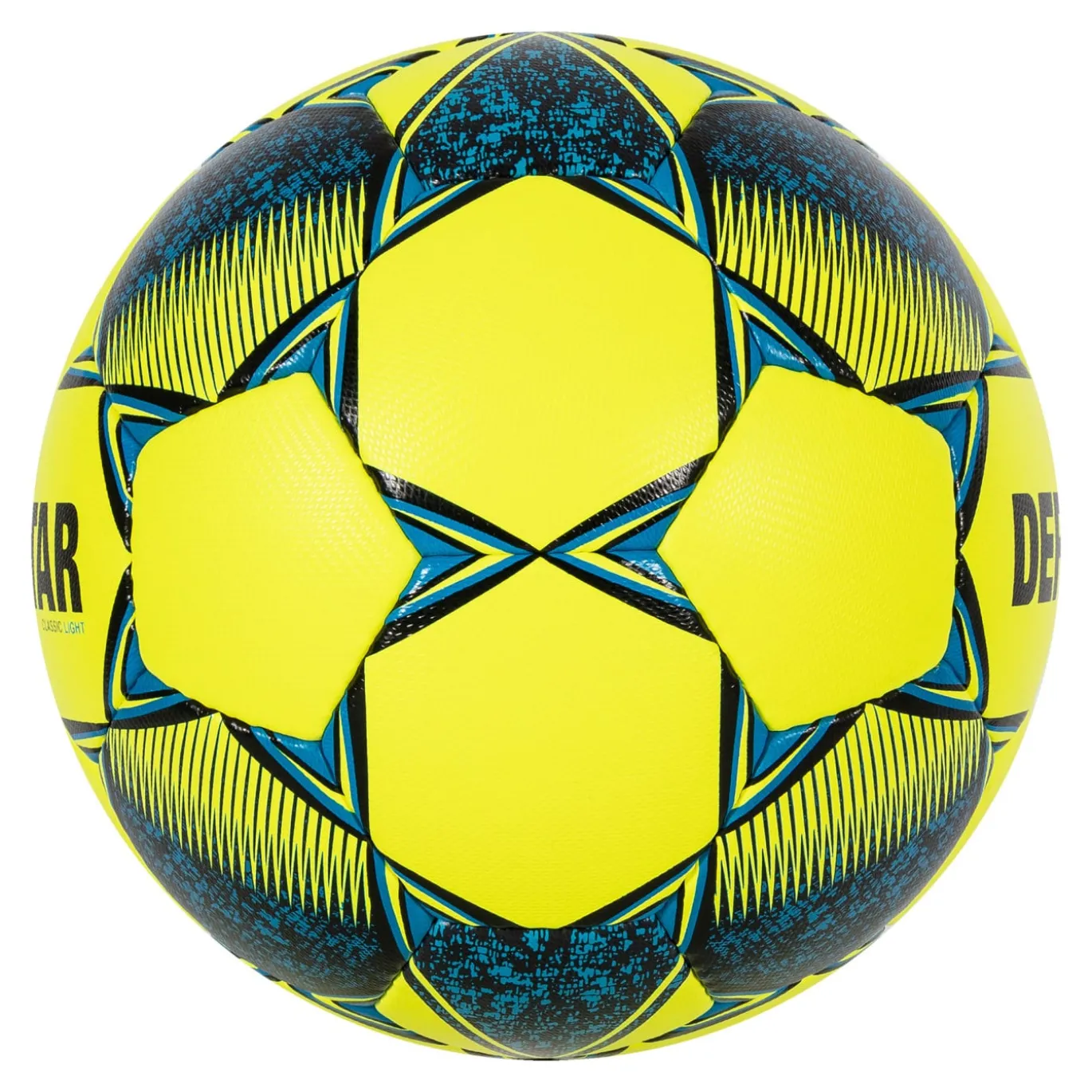 Derbystar Classic Light II Kunstgras Voetbal Maat 5 Geel Blauw Zwart