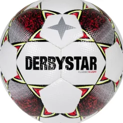 Derbystar Classic S-Light II Voetbal 4 x 3 Vlakken Maat 5 Wit Rood Geel