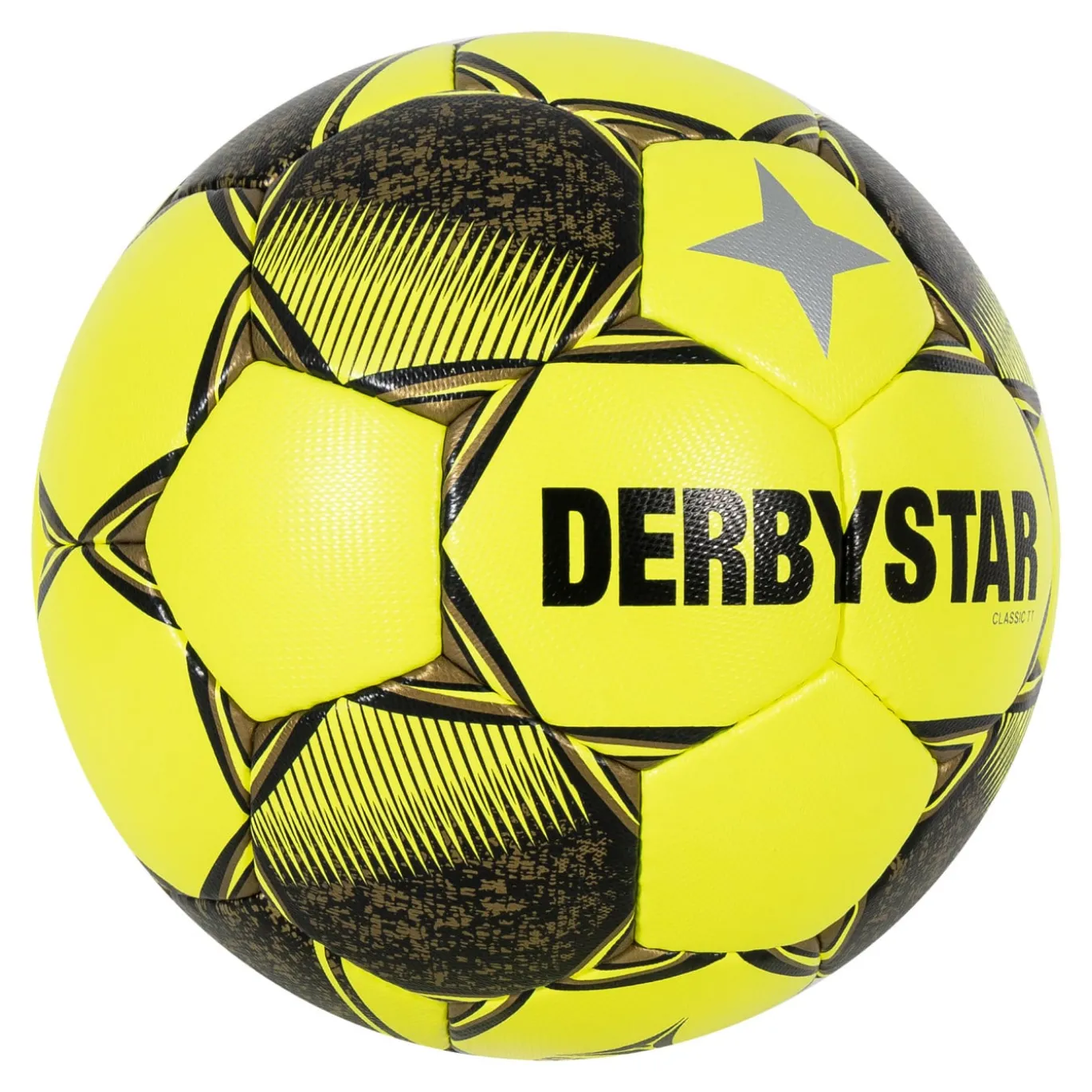 Derbystar Classic TT II Kunstgras Voetbal Maat 5 Geel Zwart Grijs