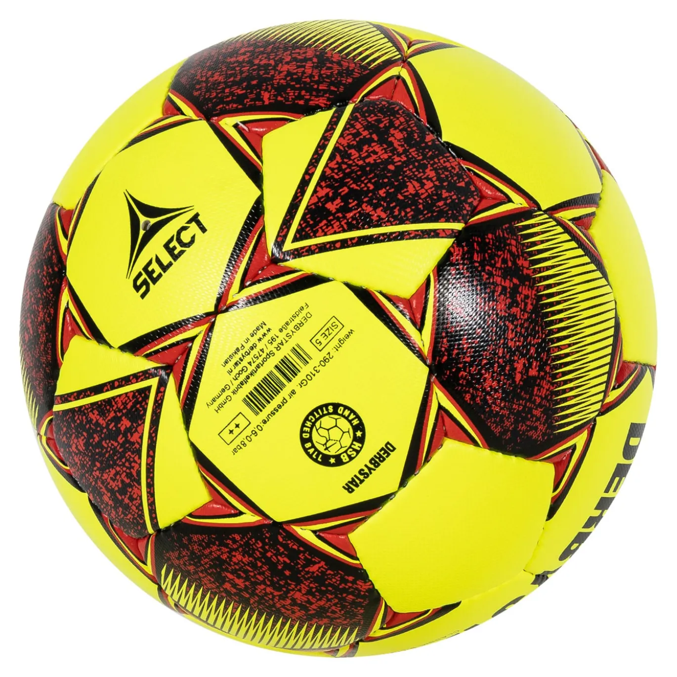Derbystar Classic TT Superlight II Kunstgras Voetbal Maat 3 Geel Rood Zwart