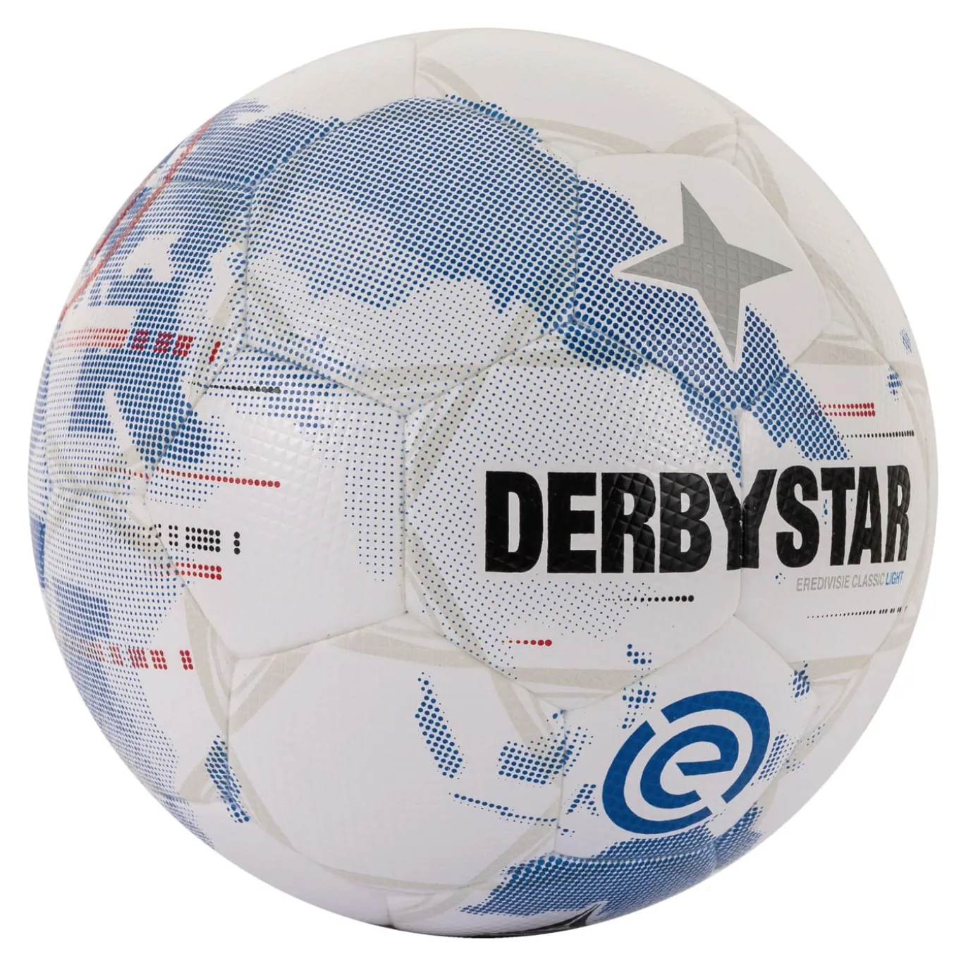 Derbystar Eredivisie Classic Light Voetbal Maat 5 2025-2026 Wit Lichtblauw Zwart