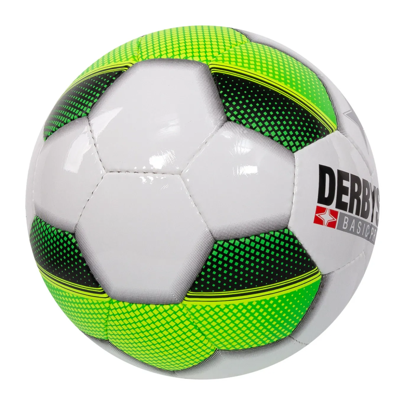 Derbystar Futsal Basic Pro TT Zaalvoetbal Maat 4 Wit Groen Zwart